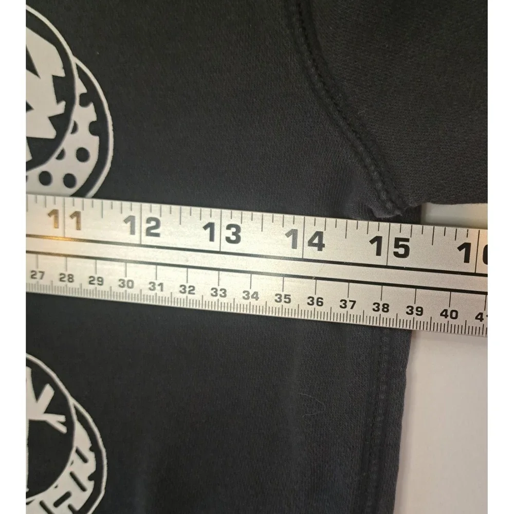 GAP Kids Graphic Skater Sweatshirt Pullover Long Sleeve Crewneck‎ Black White